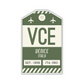 VCE Vintage Luggage Tag Sticker
