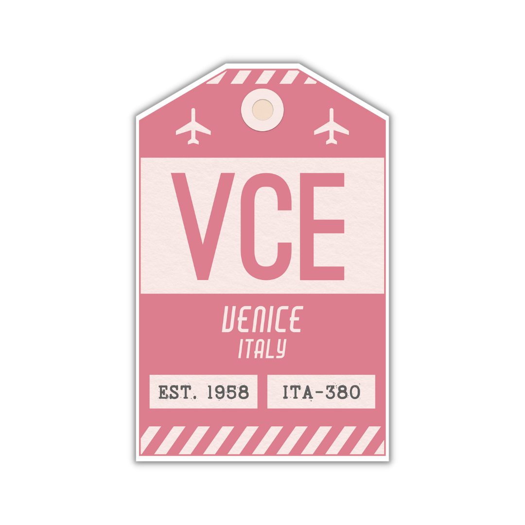 VCE Vintage Luggage Tag Sticker