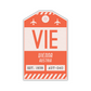 VIE Vintage Luggage Tag Sticker