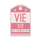 VIE Vintage Luggage Tag Sticker