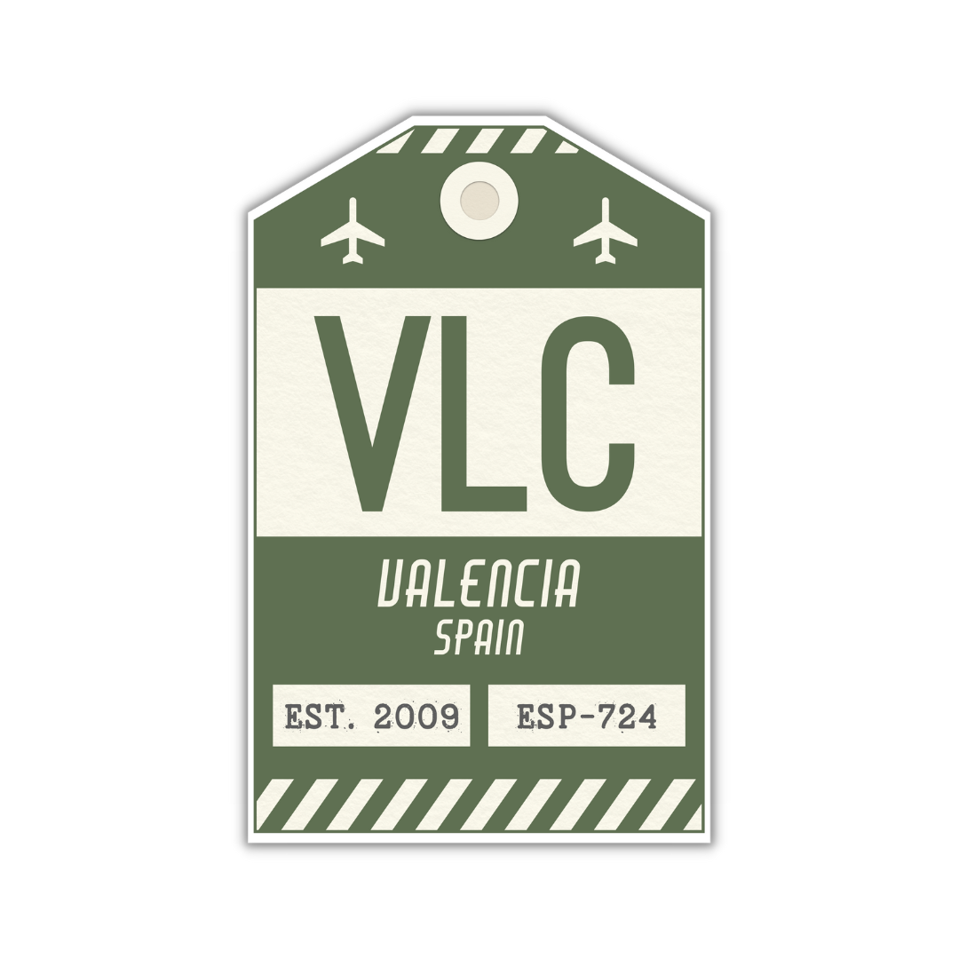 VLC Vintage Luggage Tag Sticker