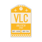 VLC Vintage Luggage Tag Sticker