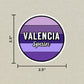 Valencia, Spain Circle Sticker