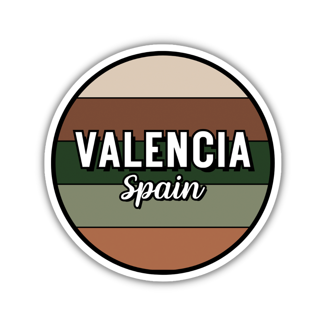 Valencia, Spain Circle Sticker