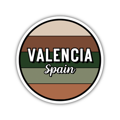 Valencia, Spain Circle Sticker