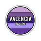 Valencia, Spain Circle Sticker