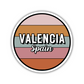 Valencia, Spain Circle Sticker