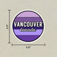 Vancouver, Canada Circle Sticker