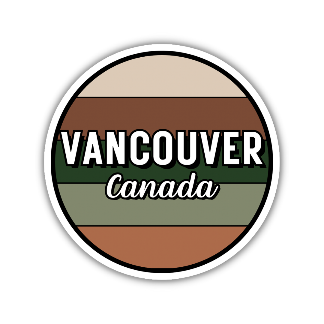 Vancouver, Canada Circle Sticker