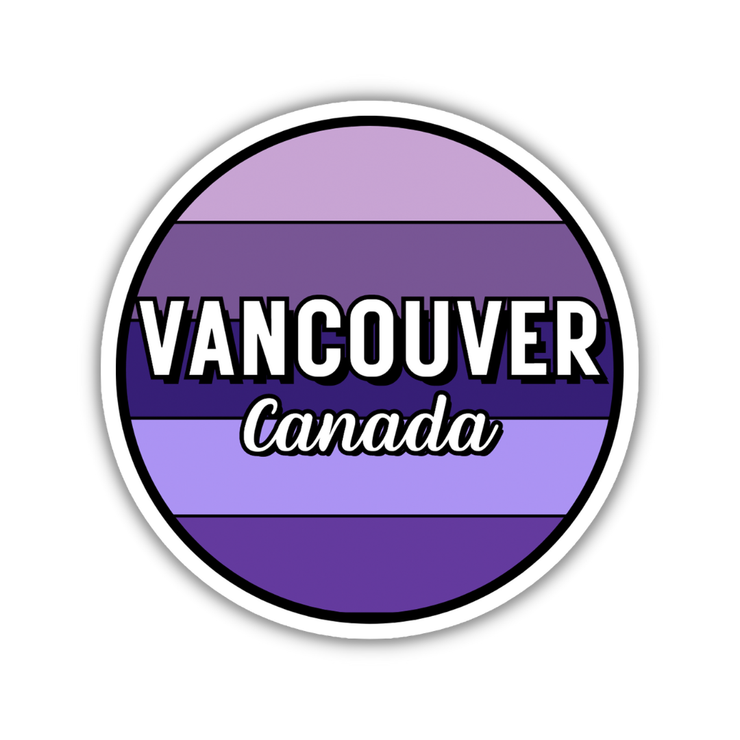 Vancouver, Canada Circle Sticker