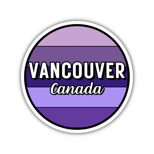 Vancouver, Canada Circle Sticker