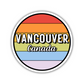 Vancouver, Canada Circle Sticker