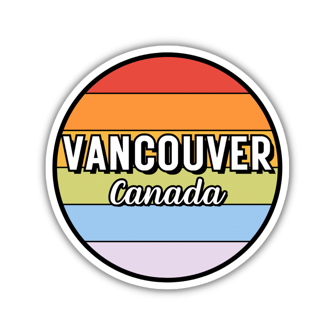 Vancouver, Canada Circle Sticker