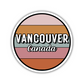 Vancouver, Canada Circle Sticker