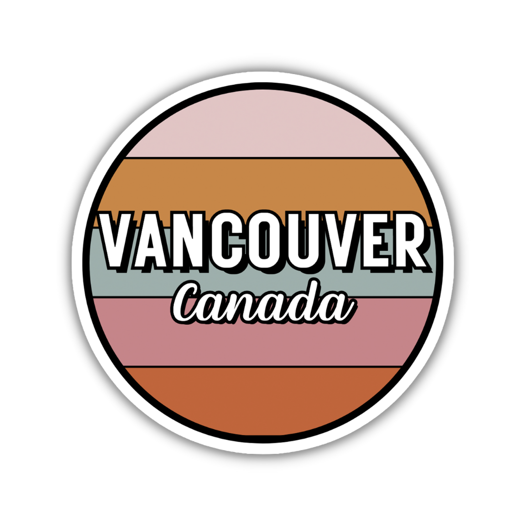 Vancouver, Canada Circle Sticker