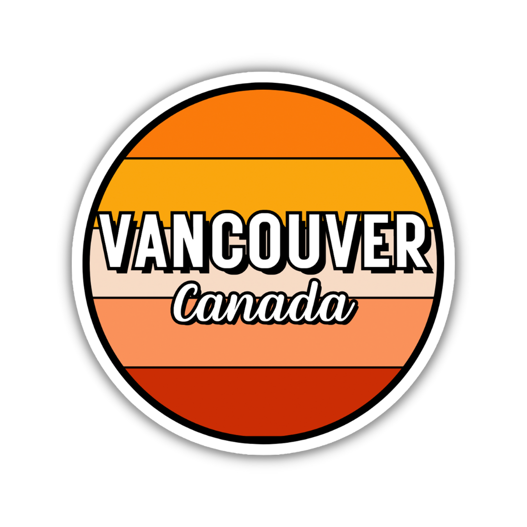 Vancouver, Canada Circle Sticker