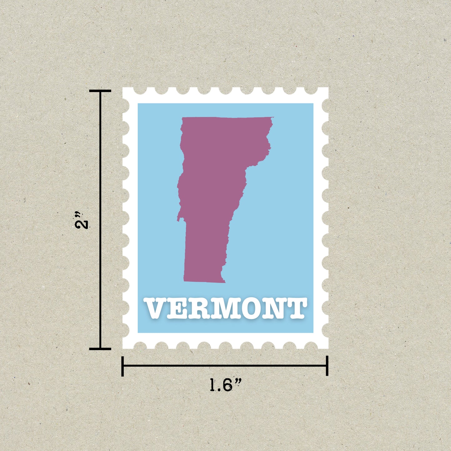 Vermont Stamp Sticker