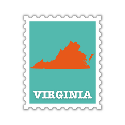 Virginia Stamp Sticker