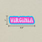 Virginia Cloud Sticker