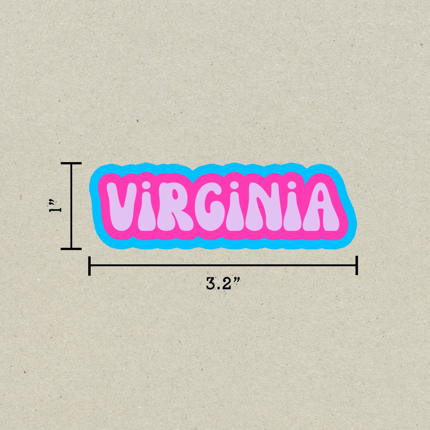 Virginia Cloud Sticker