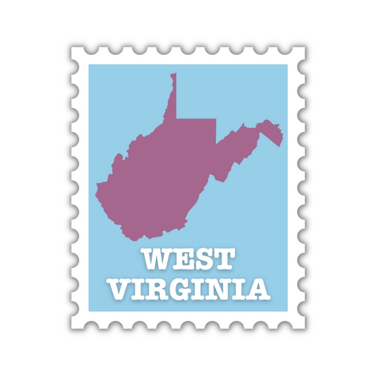 West Virginia Stamp Sticker