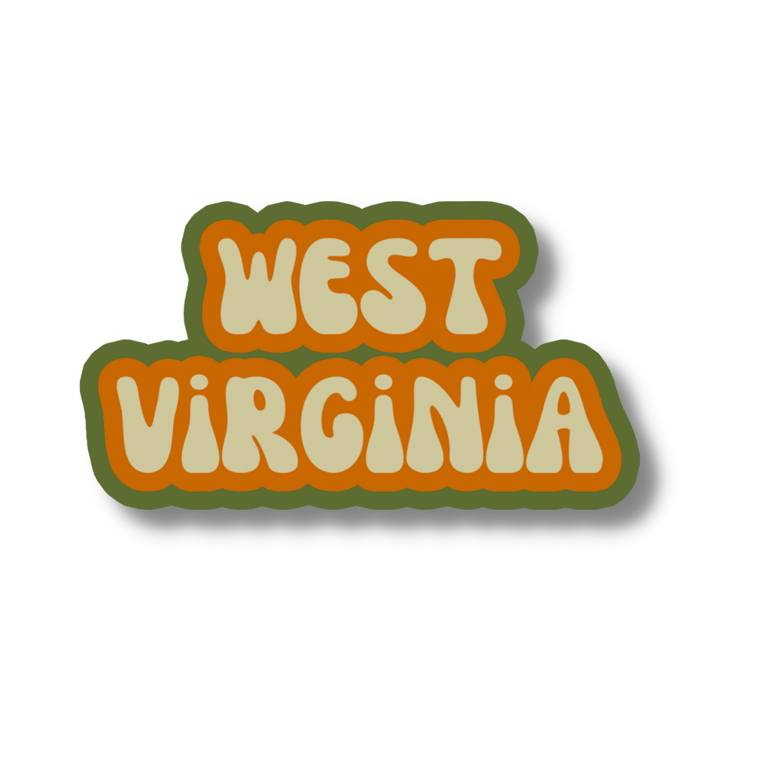 West Virginia Cloud Sticker