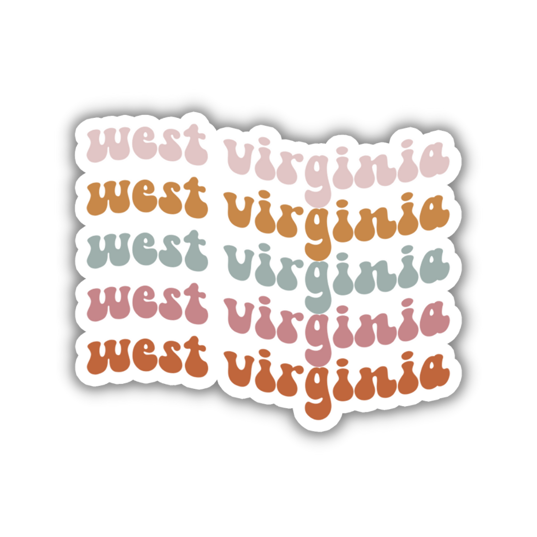 West Virginia Retro Sticker