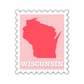 Wisconsin Stamp Sticker