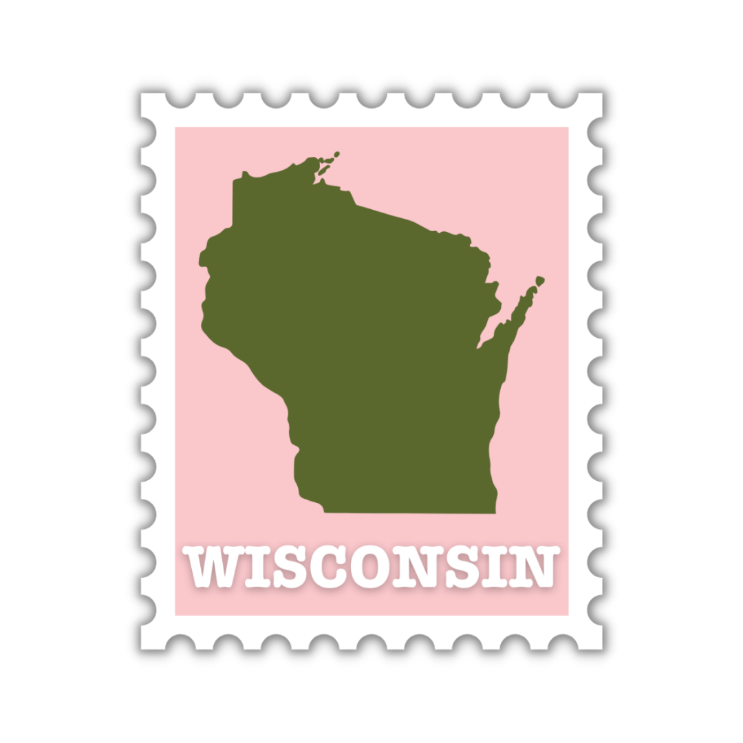 Wisconsin Stamp Sticker