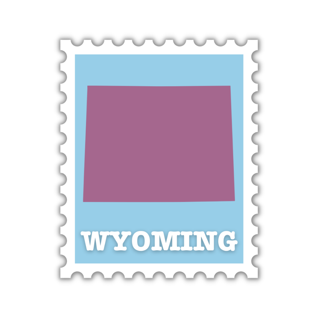 Wyoming Stamp Sticker