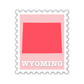 Wyoming Stamp Sticker