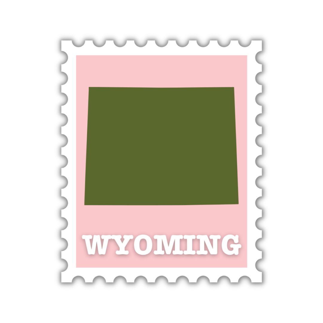 Wyoming Stamp Sticker