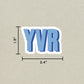 YVR Double Layered Sticker