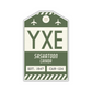 YXE Vintage Luggage Tag Sticker