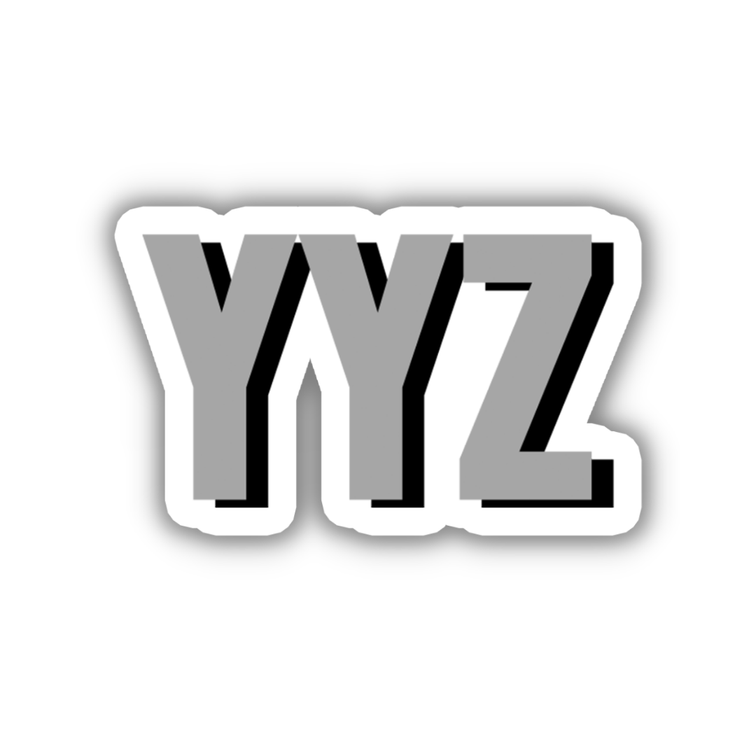 YYZ Double Layered Sticker