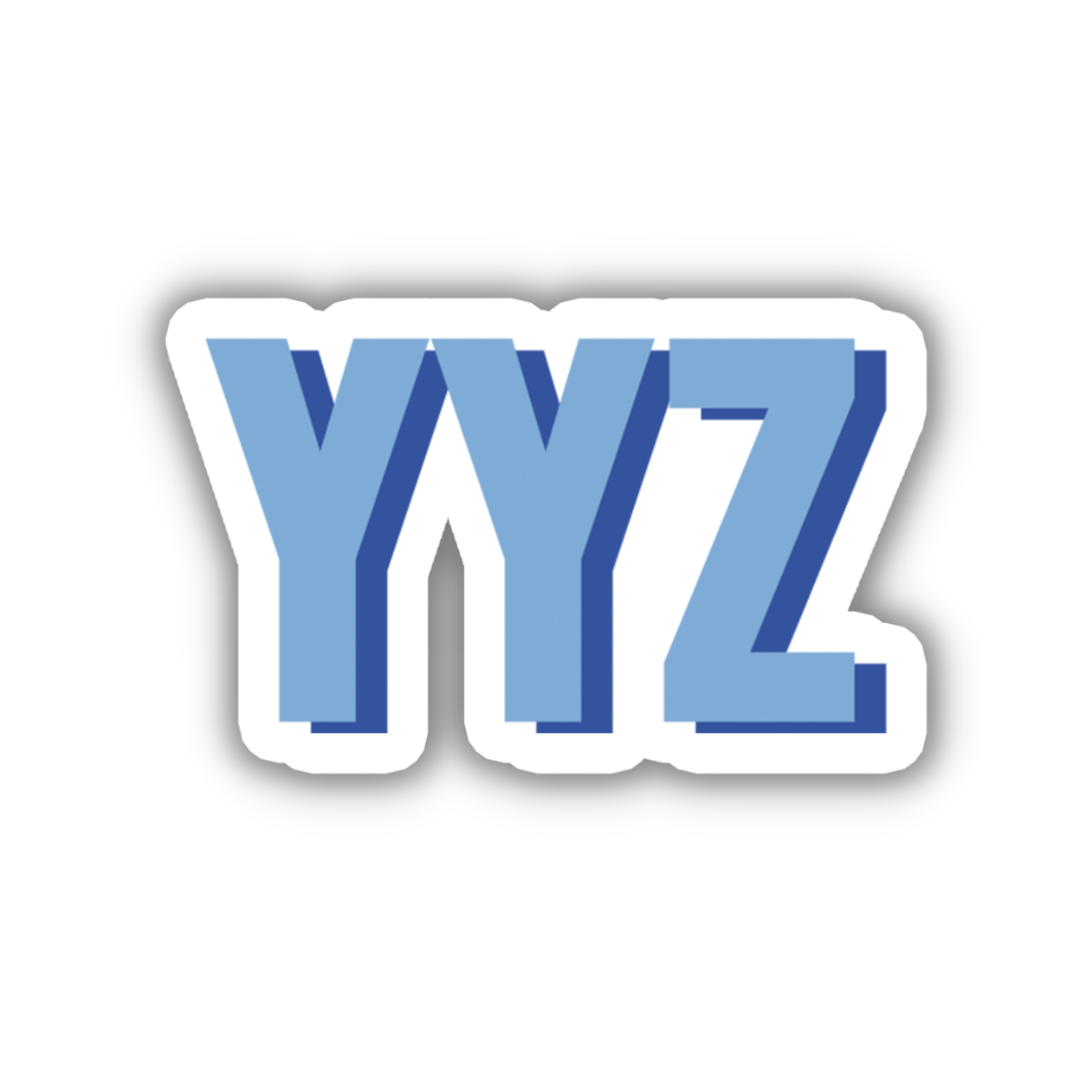 YYZ Double Layered Sticker