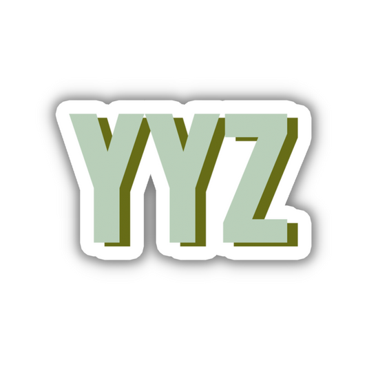 YYZ Double Layered Sticker