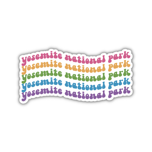 Yosemite National Park Retro Sticker