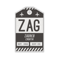 ZAG Vintage Luggage Tag Sticker