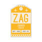 ZAG Vintage Luggage Tag Sticker