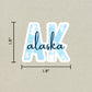 Alaska State Code Sticker
