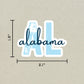 Alabama State Code Sticker