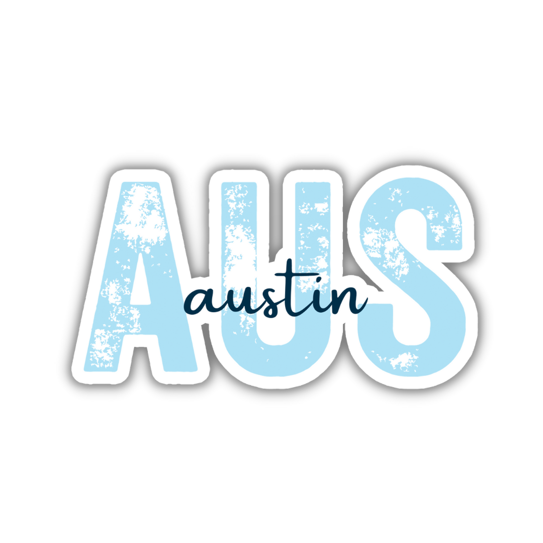 AUS Austin Airport Code Sticker