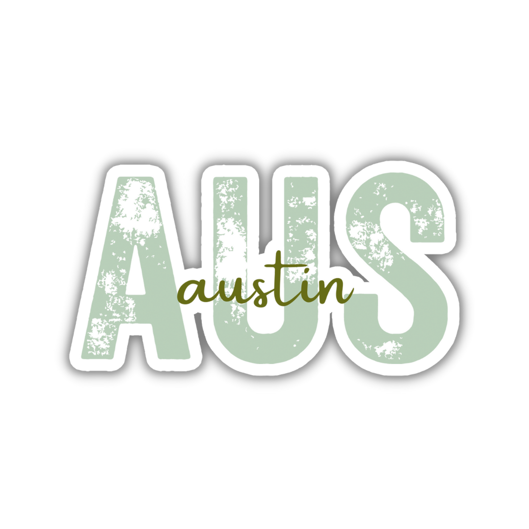 AUS Austin Airport Code Sticker