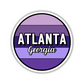 Atlanta, Georgia Circle Sticker