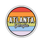 Atlanta, Georgia Circle Sticker