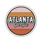 Atlanta, Georgia Circle Sticker