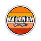 Atlanta, Georgia Circle Sticker