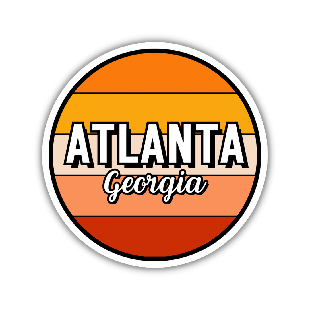 Atlanta, Georgia Circle Sticker
