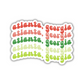 Atlanta, Georgia Retro Sticker